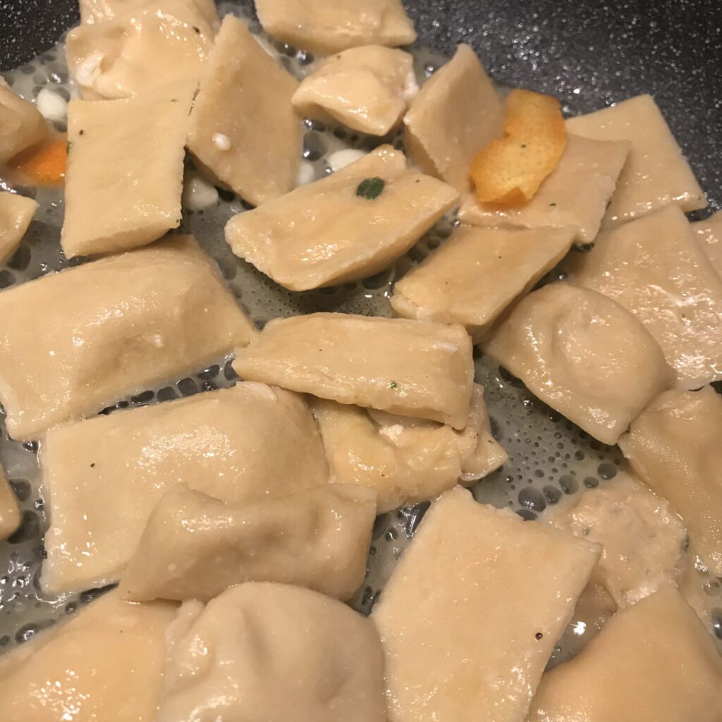 Ravioli anbraten