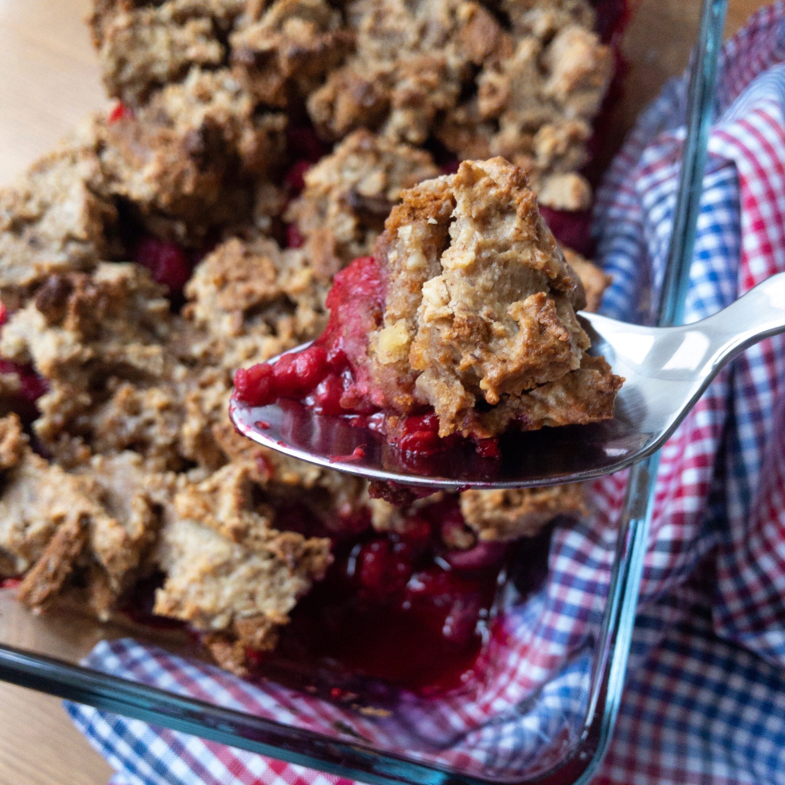 Beeren Crumble square