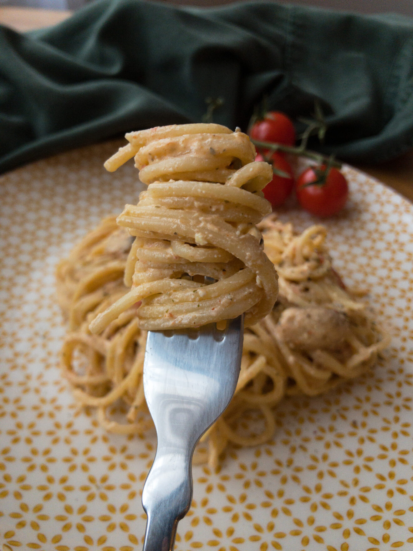 Spaghetti mit Feta - Rezepte | Foodblog | Wien | Zungenspitzengefühl