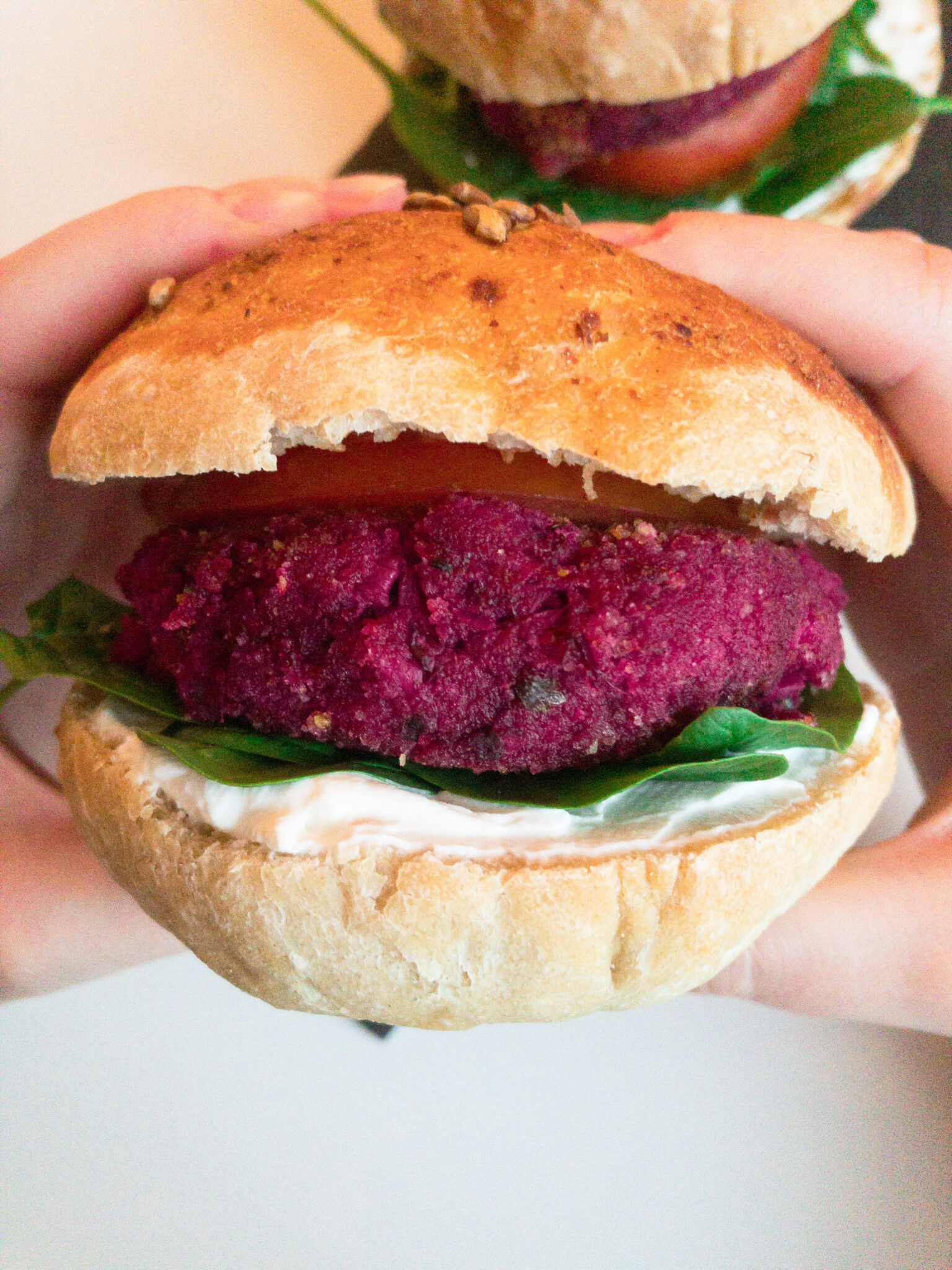 Vegane Burger Patties aus Jackfrucht und Rote Beete Rezepte